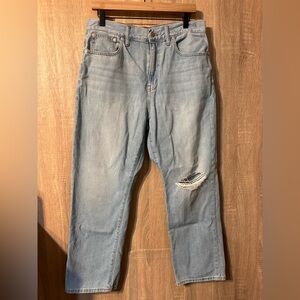 Madewell 90’s Straight Crop Jeans Size 30